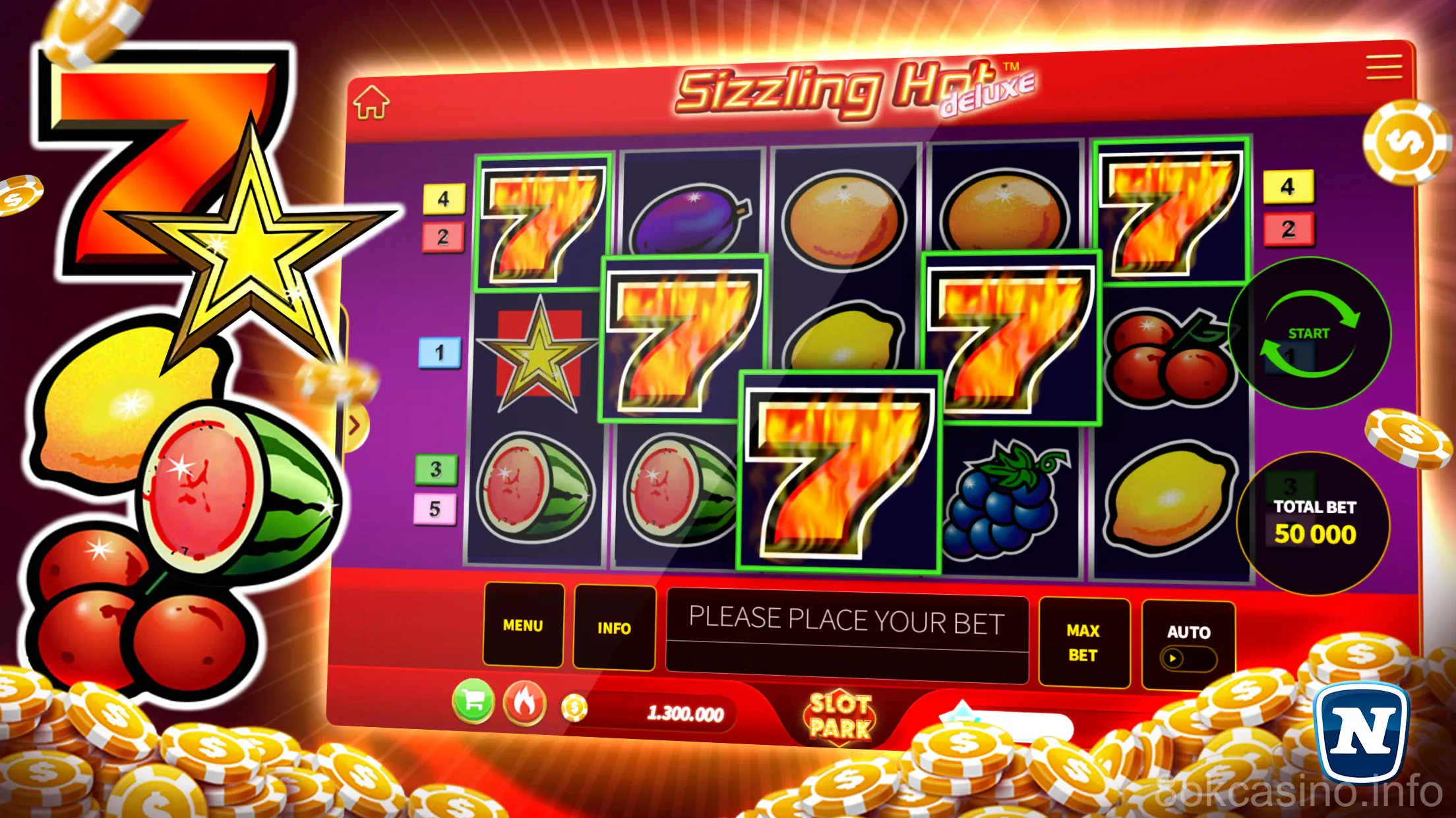 Giao diện ứng dụng 8OK - Trò chơi Slots